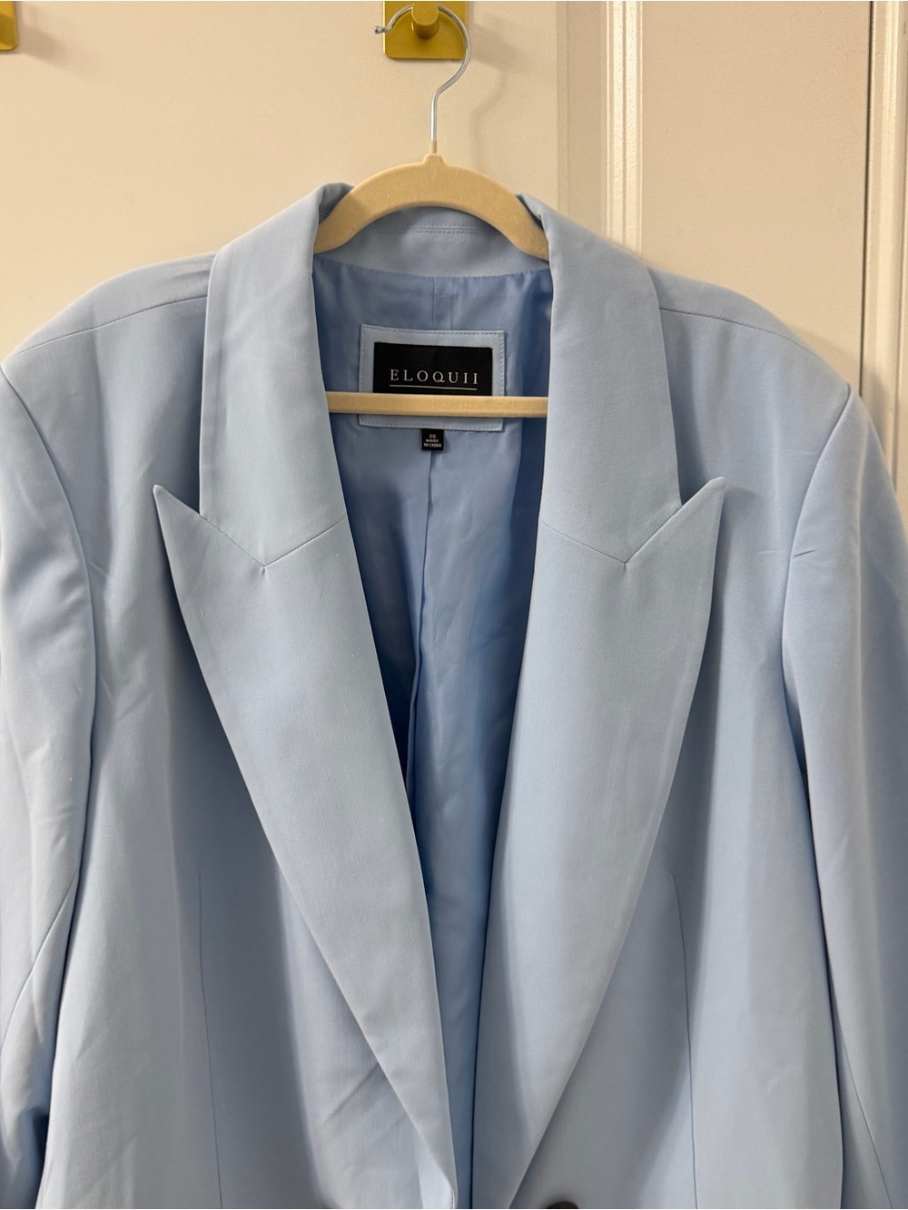 Eloquii Light Blue Blazer - Picture 3 of 8